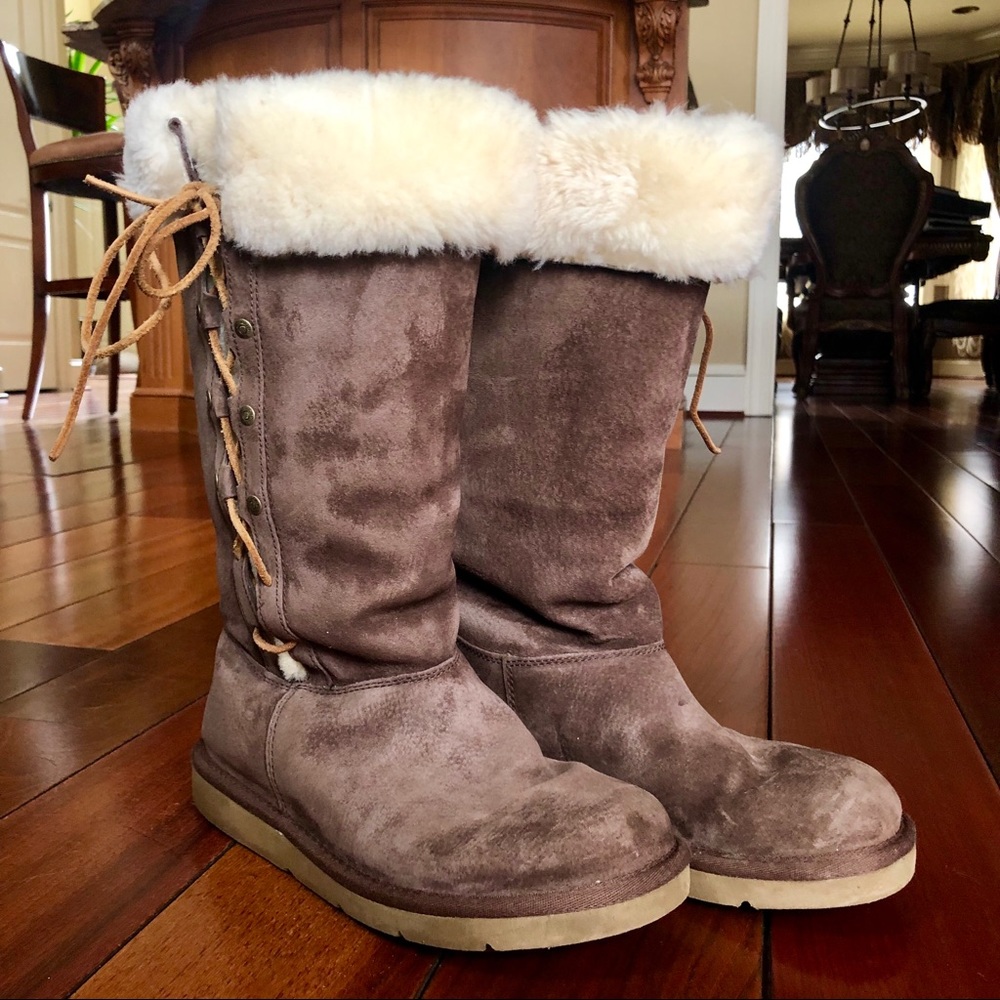 Tall Lace Up Uggs sz 8